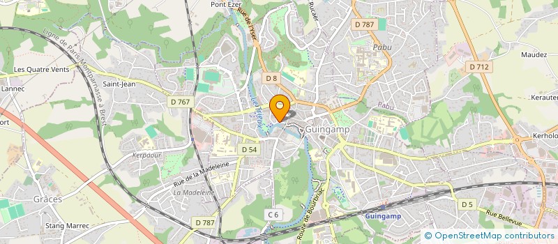 localisation de l'entreprise SCI GABI  GUINGAMP