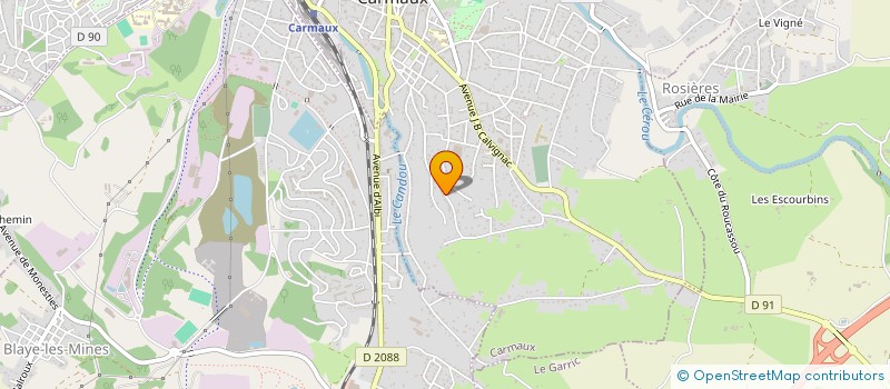 localisation de l'entreprise SCI GABILILY  CARMAUX