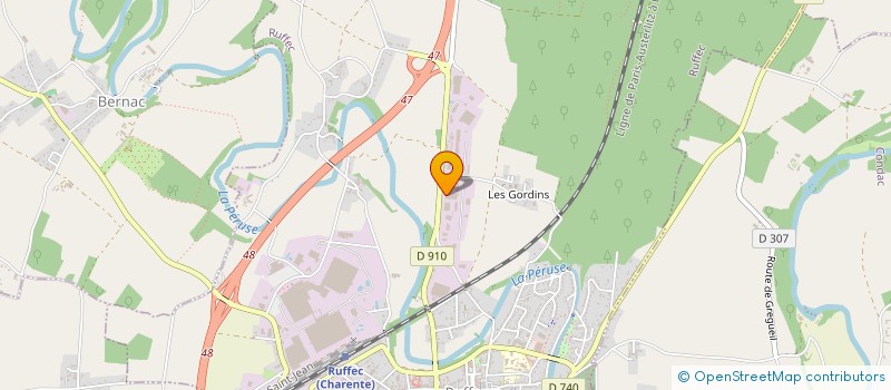 localisation de l'entreprise SCI GABILLON IMMOBILIER 2  RUFFEC