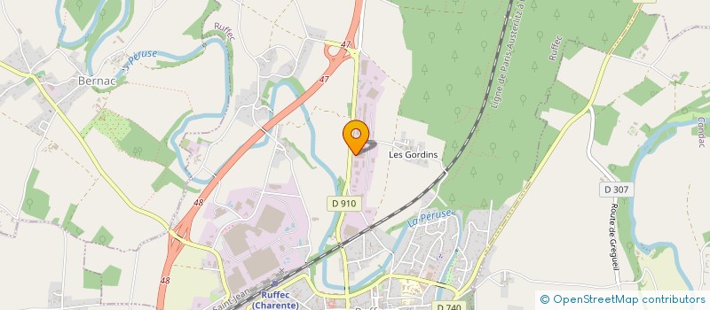 localisation de l'entreprise SCI GABILLON IMMOBILIER  RUFFEC