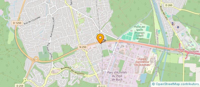 localisation de l'entreprise SCI GABILOO  LA TESTE-DE-BUCH