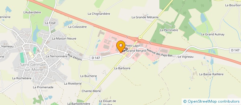 localisation de l'entreprise SCI GABIN à SEVREMOINE