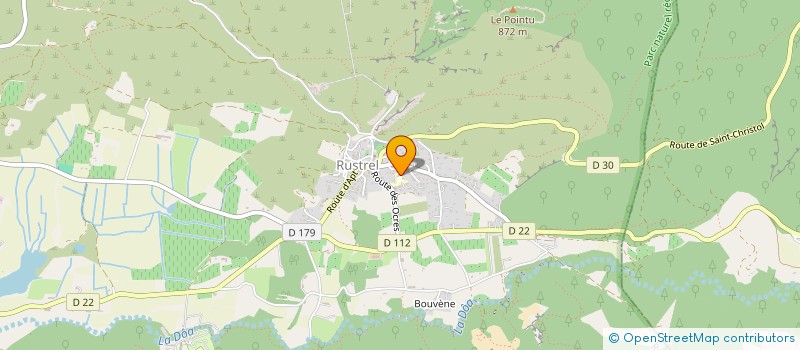 localisation de l'entreprise SCI GABIN  RUSTREL