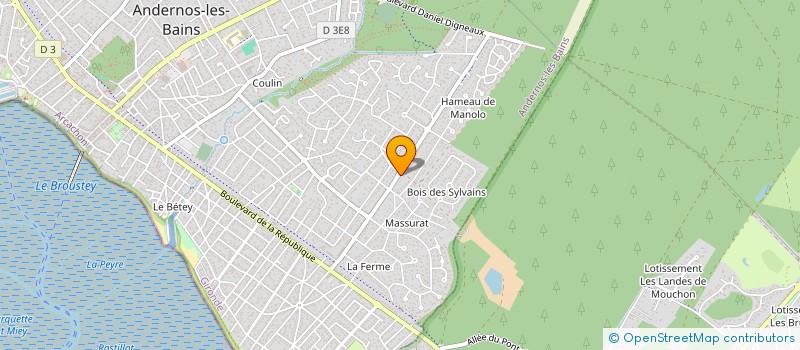 localisation de l'entreprise SCI GABIN  ANDERNOS-LES-BAINS