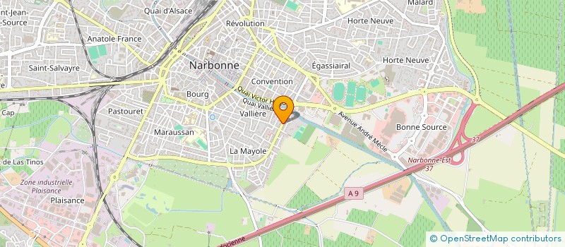 localisation de l'entreprise SCI GABIOLI  NARBONNE