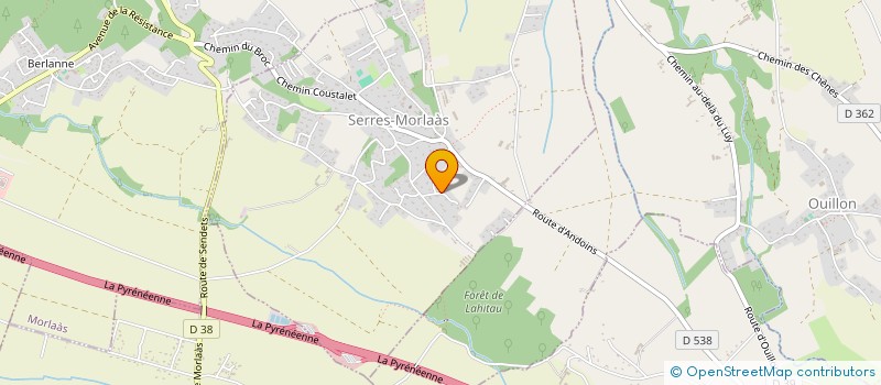 localisation de l'entreprise SCI GABIZOS  SERRES-MORLAAS