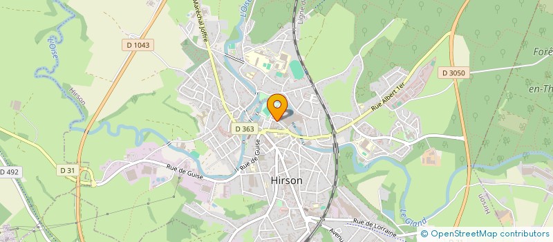 localisation de l'entreprise SCI GABLAIS  HIRSON