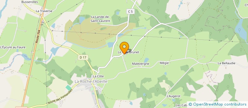 localisation de l'entreprise SCI GABLOU  LA ROCHE L ABEILLE