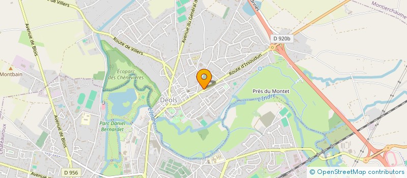 localisation de l'entreprise SCI GABLOU à DEOLS