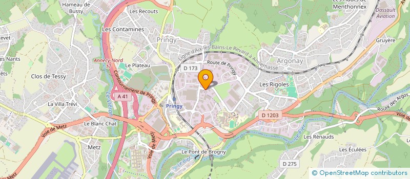 localisation de l'entreprise SCI GABO  ARGONAY