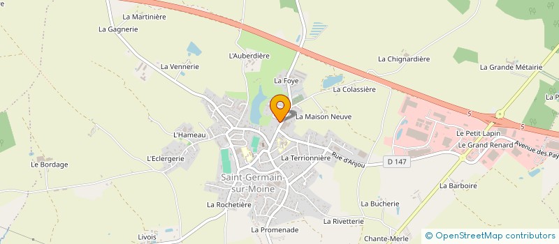 localisation de l'entreprise SCI GABORIEAU FRERES à SEVREMOINE