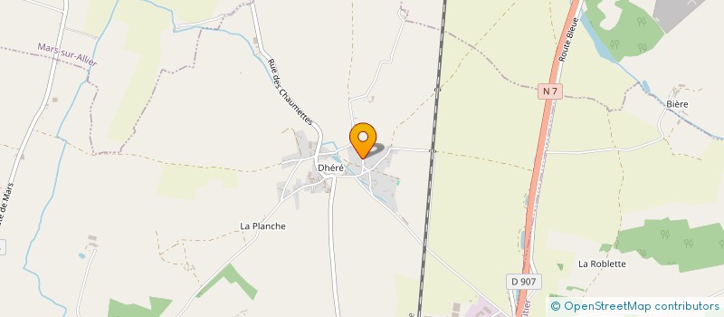 localisation de l'entreprise SCI GABRE  LANGERON