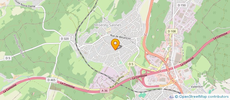 localisation de l'entreprise SCI GABRIEL  MISEREY-SALINES