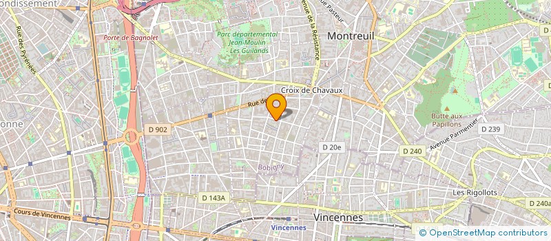 localisation de l'entreprise SCI GABRIEL à MONTREUIL
