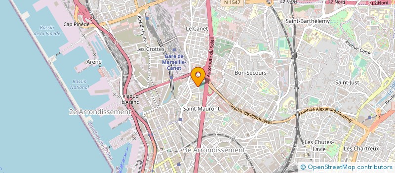 localisation de l'entreprise SCI GABRIEL à MARSEILLE