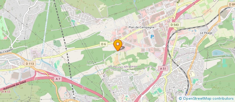 localisation de l'entreprise SCI GABRIEL à LES PENNES-MIRABEAU