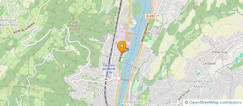 localisation de l'entreprise SCI GABRIEL  COUZON-AU-MONT-D'OR