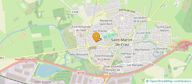 localisation de l'entreprise SCI GABRIEL à SAINT-MARTIN-DE-CRAU