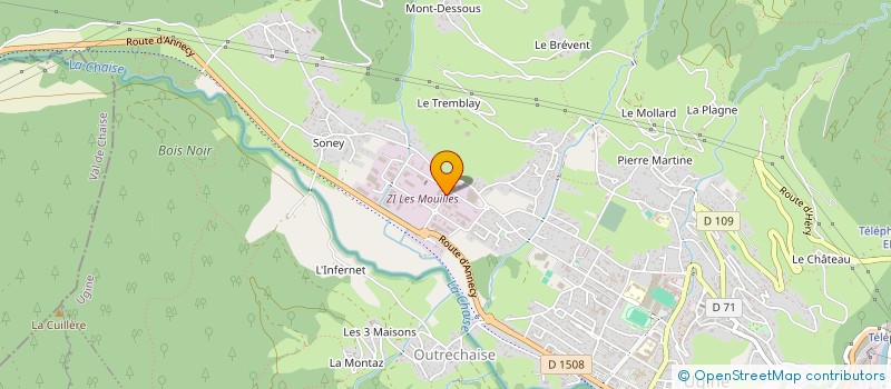 localisation de l'entreprise SCI GABRIEL  UGINE