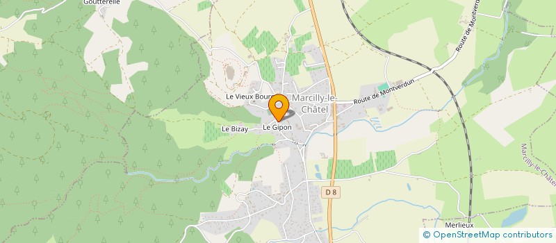 localisation de l'entreprise SCI GABRIEL  MARCILLY-LE-CHATEL