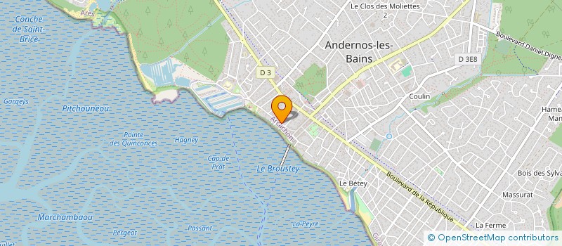 localisation de l'entreprise SCI GABRIEL  ANDERNOS-LES-BAINS