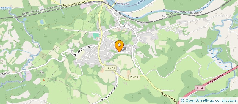 localisation de l'entreprise SCI GABRIEL  URT