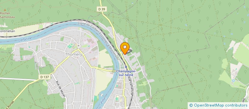 localisation de l'entreprise SCI GABRIEL  CHAMPAGNE-SUR-SEINE