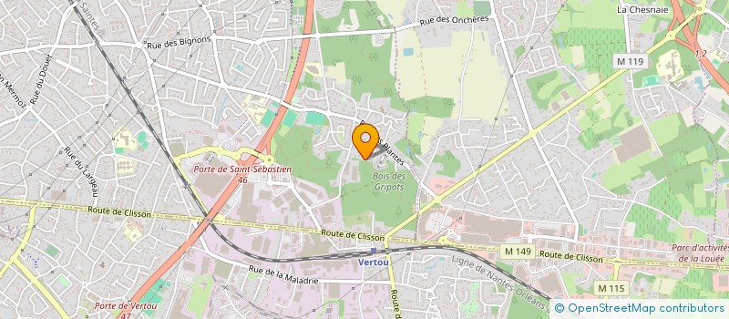 localisation de l'entreprise SCI GABRIEL  NANTES