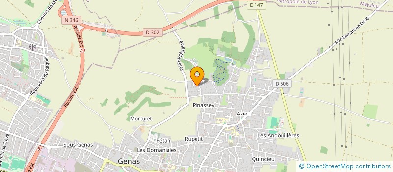 localisation de l'entreprise SCI GABRIEL  GENAS