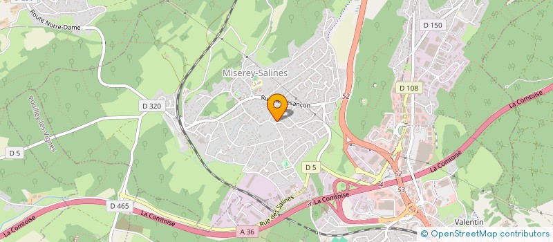 localisation de l'entreprise SCI GABRIEL  MISEREY-SALINES