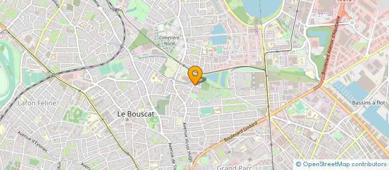 localisation de l'entreprise SCI GABRIEL CLEMENT  LE BOUSCAT