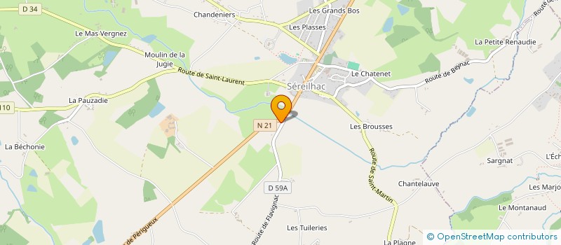 localisation de l'entreprise SCI GABRIEL EMB  SEREILHAC