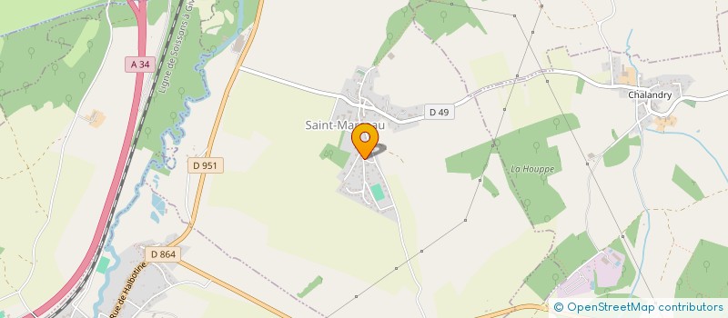 localisation de l'entreprise SCI GABRIEL ET VICTOR  SAINT-MARCEAU