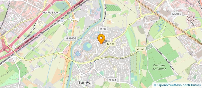 localisation de l'entreprise SCI GABRIEL JE STE DA à LATTES