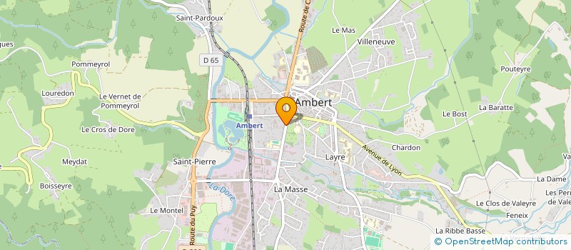 localisation de l'entreprise SCI GABRIEL OMERIN ET FILS  AMBERT