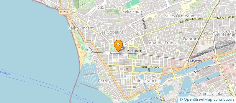 localisation de l'entreprise SCI GABRIEL PERI à LE HAVRE