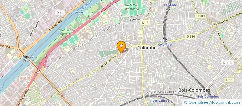 localisation de l'entreprise SCI GABRIEL PERI à COLOMBES