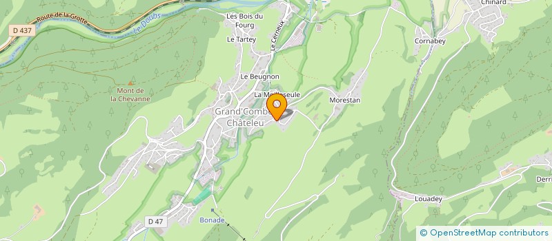localisation de l'entreprise SCI GABRIEL SAUGE  GRAND'COMBE-CHATELEU