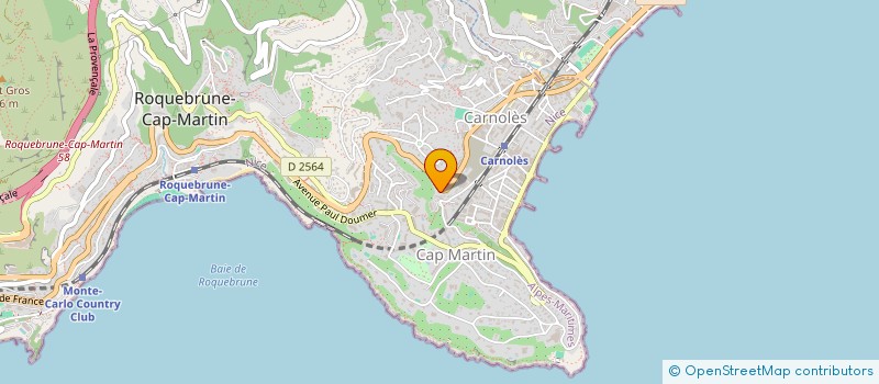 localisation de l'entreprise SCI GABRIELE à ROQUEBRUNE-CAP-MARTIN