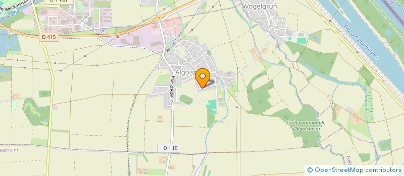 localisation de l'entreprise SCI GABRIELIS  ALGOLSHEIM