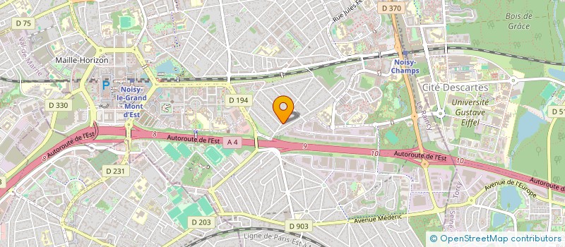 localisation de l'entreprise SCI GABRIELLE  NOISY-LE-GRAND