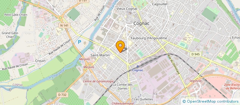 localisation de l'entreprise SCI GABRIELLE à COGNAC