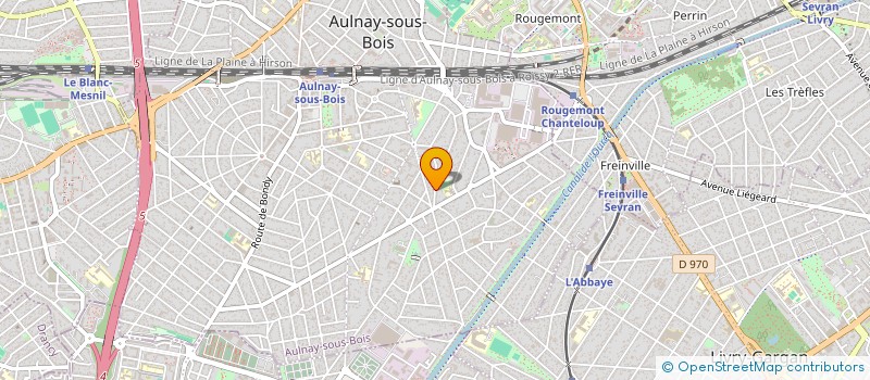 localisation de l'entreprise SCI GABRIELLE 5 à AULNAY-SOUS-BOIS
