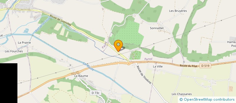 localisation de l'entreprise SCI GABRIELLE  SAINT-ETIENNE-DE-SAINT-GEOIRS