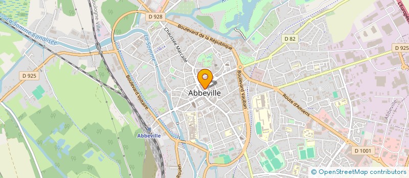 localisation de l'entreprise SCI GABRIELLE LAMARCK à ABBEVILLE