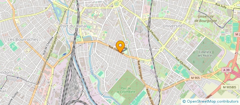 localisation de l'entreprise SCI GABYCAR à DIJON
