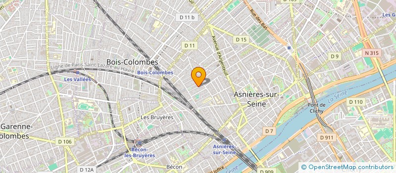 localisation de l'entreprise SCI GAC 113 FONCIERE à ASNIERES-SUR-SEINE