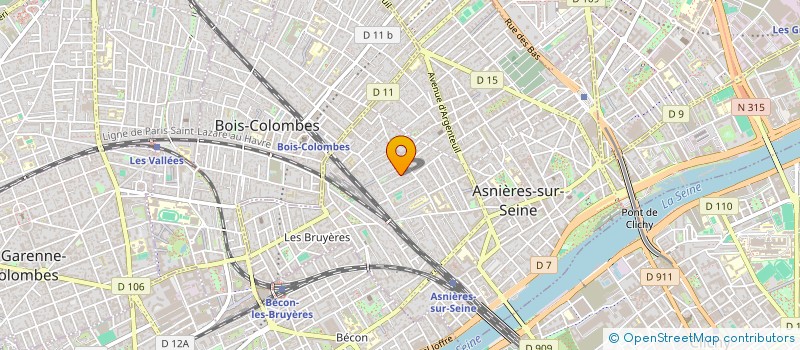 localisation de l'entreprise SCI GAC XIII FONCIERE à ASNIERES-SUR-SEINE