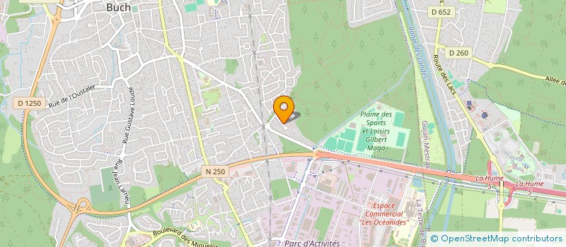 localisation de l'entreprise SCI GACEBELLE  LA TESTE-DE-BUCH
