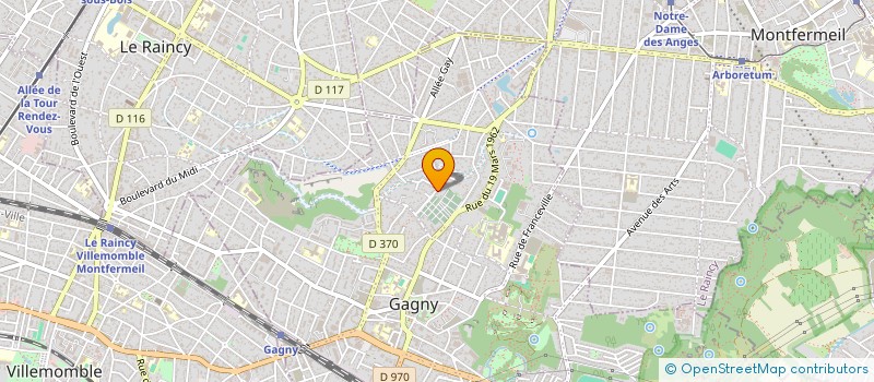 localisation de l'entreprise SCI GACEC à GAGNY